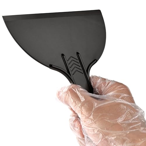 Plastic Putty Knife Set – 3 Pack 2" 4" 6" Flexible Scrapers – Spackle Knives & Paint Scraper Tools for Drywall Repair, Painting, Patching, Caulking, with 3 Pairs of Gloves