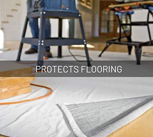 8 oz Canvas Safety Drop Cloth, 3.5' x 12' - size: 3.5X12, style: 8 oz