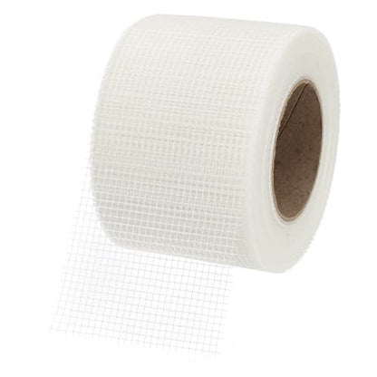 PATIKIL Drywall Repair Mesh Tape, 4 inch x 164 ft Fiberglass Repair Patch Self-Adhesive Dry Wall Joint Tape 7 Mesh Wall Hole Crack and Seam Patch, White - size: 4 inch x 164 Feet