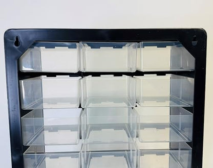 Homak 24-Drawer Parts Organizer, Black, HA01024152 - size: 18-Drawer