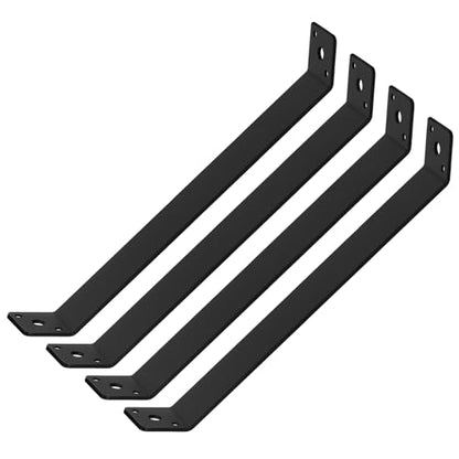 4 Pcs 13-3/4" x 1-1/2" Inside Mount 45-Degree Angle Bracket for Post Pergola Wooden Furniture - size: 13-3/4" X 1-1/2"