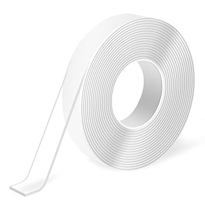 Art3d Double-Sided Mounting Tape (10FT), Multipurpose Removable Adhesive Foam Tape, Transparent, Household - size: 1/24" x 1/2" x 10'