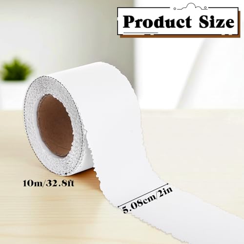 2'' x 32' Drywall Joint Tape Self Adhesive Stress Crack Tape Serrated Edge for Drywall Patch Joint Repair Heavy Duty Smooth Roll for Walls Concrete Repair