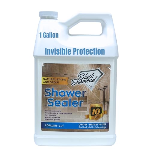 Natural Stone and Grout Penetrating Shower Sealer. Marble, Granite Travertine, Limestone. Protects the Surface from Damage and Build-up for up to Ten Years! (1 Gallon) - style: 128 Fl Oz (Pack of 1)