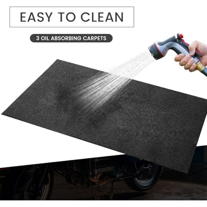 Sturdy Slip Felt Floor Mat Designed for Vehicle Maintenance Spill and Wet Area Security 150x60cm Machine Maintenance Pad - size: 200x200cm