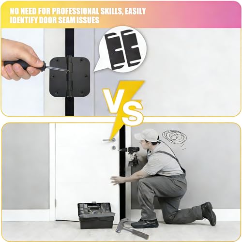 10 Pcs Door Hinge Shims,3.5 Inch Doors Hinge Shims Hinge Spacer for Repair Kit,Filling Gaps Align Prevents Air Leakage Sticking or Misaligned Doors,Can Be Trimmed,0.06 Inch Thick