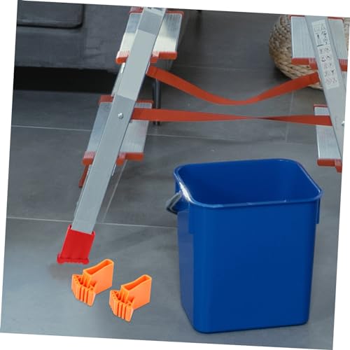 4Pcs Non Slip Ladder Feet Mat Durable Rubber Cushion for Ladder Stability Easy Installation Home Supplies Accessory to Protect Floors from Sliding for Step Ladders