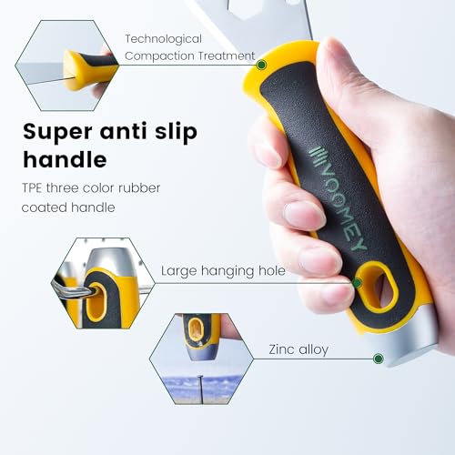 Voomey Stainless Steel Putty Knife,Putty Knife Set, Metal Scraper, Paint Scraper Tool for Removing Wallpaper, Repairing Drywall, Scraping, Repairing, Plastering, and Other Painting Projects