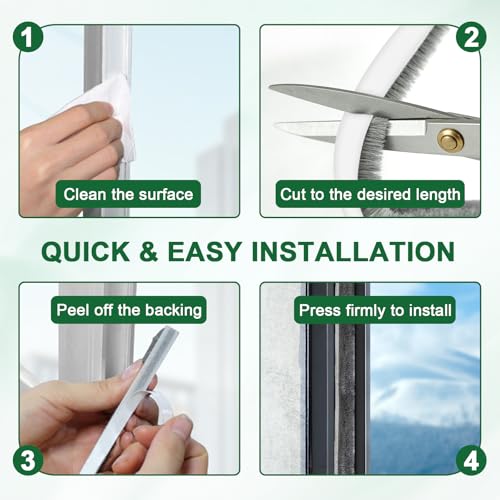 39FT Weather Stripping Door and Window Seal, Self-Adhesive Soundproofing Seal Strip, 0.35" Wide x 0.2" Thick, Draft Stopper for Doors & Windows (Grey, 39.4FT, 0.35'' Wide X 0.2'' Thick) - size: 39.4FT, 0.35'' Wide X 0.2'' Thick
