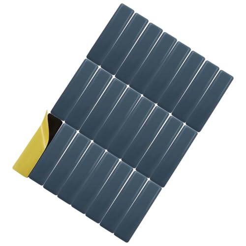 24Pcs 1 x 4 Inch Rectangular Adhesive Sliders,PTFE Chair Glides Floor Protectors Self-Stick Moving Pads,Furniture Pads for Hardwood Floors/Carpet - size: 1 x 4 Inch