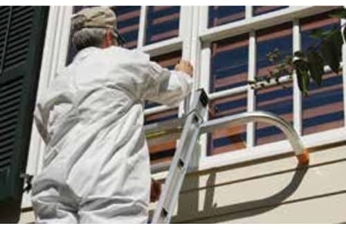 Tie Down Roof Zone Height Adjustable Ladder Stabilizer w/Surface Protection | Quick Connect Assembly | 48" Fixed Length Span | Great for Residential/Commercial/Industrial | Made in USA