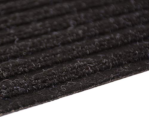 Stair Treads Collection Indoor Skid Slip Resistant Carpet Stair Tread Mat (Black, Matching Mat 30 in X 30 in) - color: Black, size: 30"x30" Landing Mat
