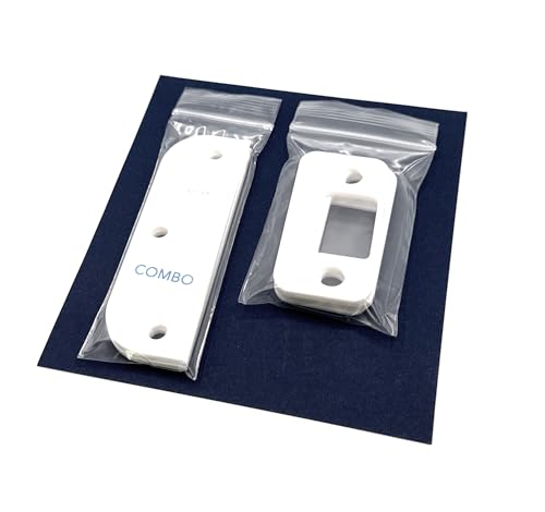 Door Alignment Kit – Project Pack with Hinge Shims and Strike Plate Shims – Fix Sagging Doors, Latch Issues, and Misalignment Without Removing the Door (White, 3.5-Inch Kit) - color: White, size: 3.5-inch Kit