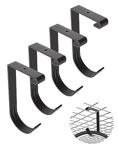 Bike Hooks for Garage Ceiling Mount Rack – Heavy Duty 4X8 Overhead Garage Storage Rack for Ceiling Hanging Bicycle Shelves, Add on Storage Flat Hooks Accessory and Wall Hanger (Flat Hook 4 Pack) - color: Flat Hook 4 Pack