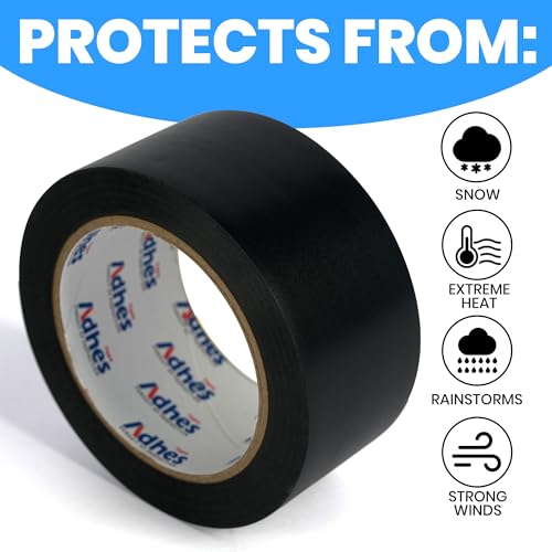 ADHES 6mil PVC Pipe Tape, 2inch x 33yd, Heavy Duty Waterproof Adhesive Tape for Plumbing, Sealing, and Pipe Repair