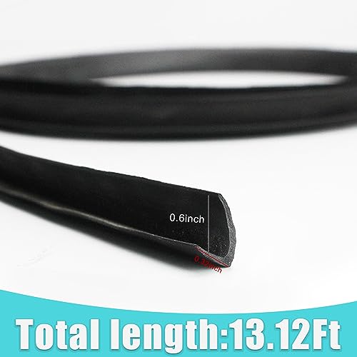 Pincuttee 4M/13.1FT Car Window Seal Strip,Car Window Weather Stripping Seal,Universal Auto Window Rubber Draft Seal Strip with Installation Tool(V-Shape)
