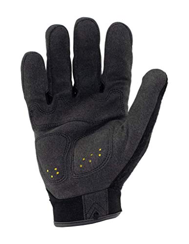 Ironclad Command Impact Work Gloves; Touch Screen Gloves Conductive Palm & Fingers, Impact Protection, Machine Washable - color: Black, size: Large (Pack of 1)