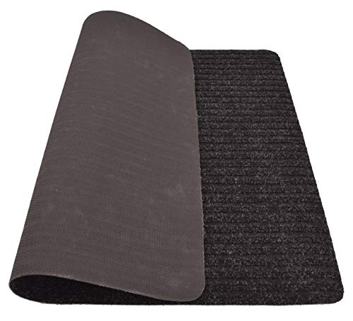 Stair Treads Collection Indoor Skid Slip Resistant Carpet Stair Tread Mat (Black, Matching Mat 24 in x 30 in) - color: Black, size: 24"x30" Landing Mat