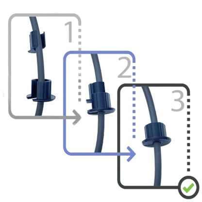 3/4 inch Wall Hole Cable Feed Through Bushings for Starlink Masonry Routing Kit Ethernet grommet, 2 PCS Snap on Wall Bushing for Starlink Cable Router and Ethernet Adapter - style: 3/4 inch wall hole for Starlink Ethernet Cable