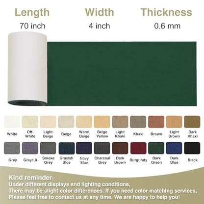 Gheeidau Canvas Repair Tape 4×70 Inch Waterproof Self-Adhesive Fabric Repair Patch for Repairing Boat Covers,Tents,Patio Umbrellas,Car Seats,Luggage,Sofas.(Dark Green) - color: Dark Green