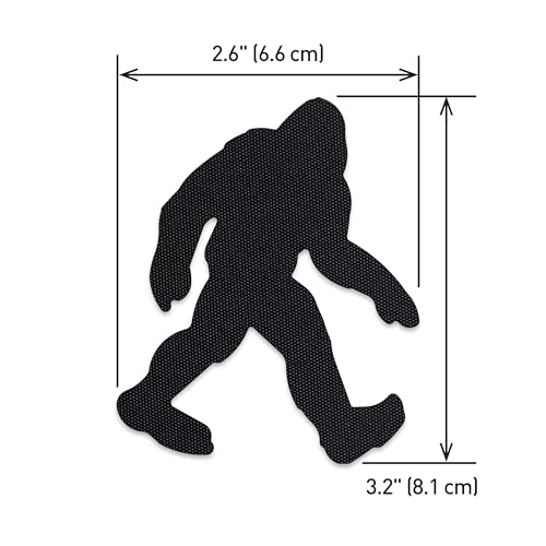 GEAR AID Tenacious Tape Repair Patches – Peel-and-Stick Nylon Gear Patches for Jackets, Tents, Sleeping Bags, Backpacks, and Outdoor Gear – Fix Rips, Tears, and Holes,3 Patches, Sasquatch - style: Sasquatch Patches (3 Patches)