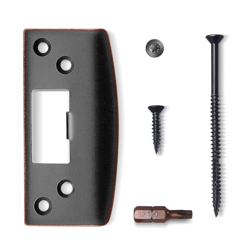 Oversized Door Strike Plate, Extra Large Striker Plate, Large Opening to Fix Door Latch Misalignment, Cover Worn Jamb Slot, Heavy Duty Version(Oil Rubbed Bronze, 1 Pack) - color: Oil Rubbed Bronze, size: 1 Pack
