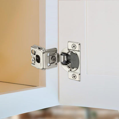 HOME EDIT 2 Pack 1 Pair 1-3/8 inch Overlay Soft Close Cabinet Hinges for Kitchen, Stainless Steel Three-Way Adjustable, Concealed Self-Closing Door Hinges - size: 1-3/8 inch Overlay