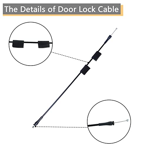 Rear Door Latch Cable Compatible for 1992-2014 F-ord E150 E250 E350 E450 E550 Van Rear Right Passenger Side Cargo Door Latch Cable Replace 8C2Z15431A02C - size: E-van Rear Right Door Cables