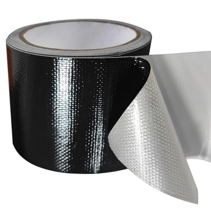 Birllaid Awning Repair Tape for Tarp, Heavy Duty Outdoor Repair Tape for Ripstop, Boat Covers, Tent, Sail Tape, Tear Repair Patch Kit, Waterproof, UVproof, Black - color: Black