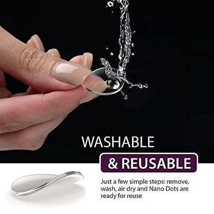 GreenFix Double Sided Adhesive Dots 100PCs - Sticky Dots Clear Removable - Poster Putty Non Marking - Adhesive Putty Picture Hangers - Double Sided Tape Dots for Arts & Crafts Hanging Posters - size: 0.7" x 0.7"