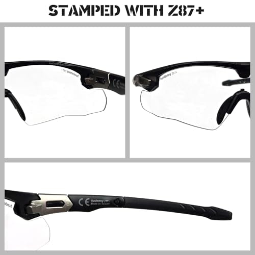 HTS HUNTERSKY Ballistic Tactical Shooting Glasses ANSI Z87+ UV400 Protective Eyewear - color: Yellow