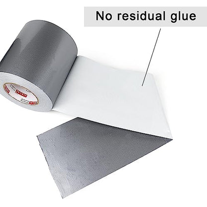 JIALAI HOME Duct Tape 6" Wide, 6 inch Wide Duct Tape Heavy Duty Waterproof 55 Yards (164 ft) Silver, UV Resistant for Crafts, Home Improvement, Repairs, & Projects - color: Silver