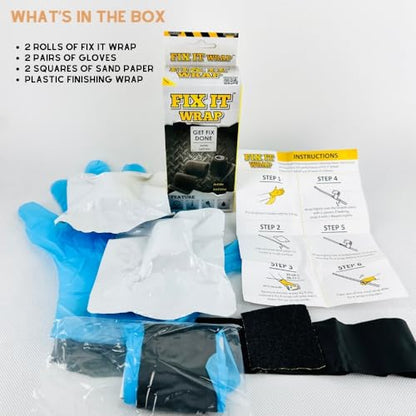OrthoTape Fix It Wrap 2 INCH X 50 inch | Repair Wrap | Strong Fiber Weld Fix Reinforcement Repair -2 Pack - size: 2 Inch