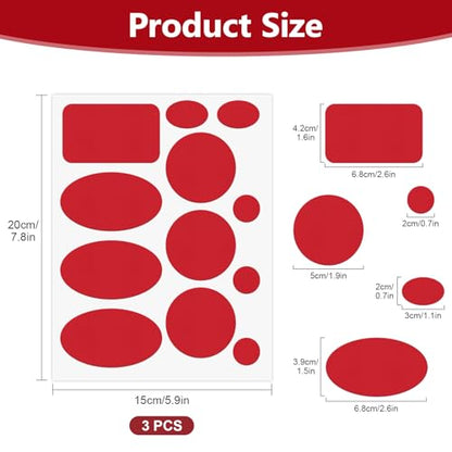 Down Jacket Patches Nylon Repair Tape Self-Adhesive Repair Patch | Pre-Cut, Waterproof Tear-Resistant Rip-Stop Nylon Fabric Patches to Fix Holes in Clothing, Sleeping Bags - color: Red