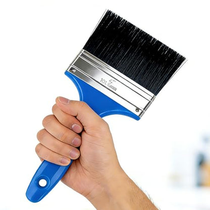 King Origin 4 Inch Paint Brush, 1-Pack, Wide Paint Brush for Painting Walls & Large Surfaces, Stain Brush, Painting Brush - color: 1 Pack, 4 Inch