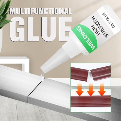 150ML Welding High-Strength Oily Glue, Upgrade Strong Glue for Everything, Instant Bonding Super Glue in 10s for Metal, Wood, Ceramics, Leather, Glass (5 pcs) - color: 5 pcs