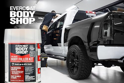 Evercoat Body Shop 105015 Pro-Grade Body Filler Kit, Easy to Build and Shape, Multipurpose for Dents in Aluminum, Fiberglass & More, Easy Mix Hardener Included 13 Fl Oz. - size: 13 Fl Oz., style: Body Filler Kit