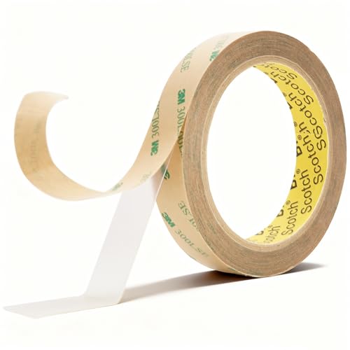 3M 300LSE Double Sided Tape Heavy Duty, 0.75" × 36 Ft Clear Ultra Thin High Strength Automotive Mounting, Waterproof for Car Trim, Mirror, Rv, LED Strips, Electronics Invisible Bonding (0.75" × 36 Ft) - size: 0.75" × 36 Ft