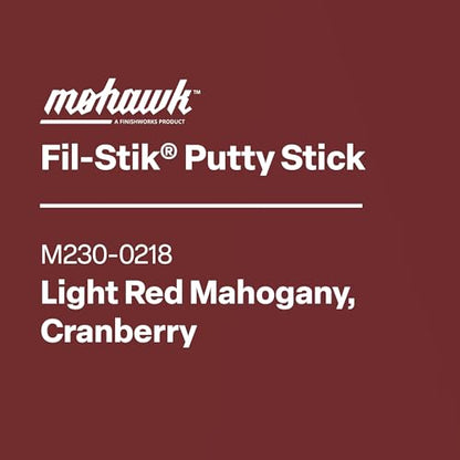 Mohawk Fil-Stik, Wax Putty Stick for Wood Repair, Light Red Mahogany, Cranberry, M230-0218, 1 Count - color: Light Red Mahogany