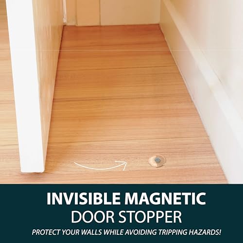 MEGA HANDLES Magnetic Door Stopper, Invisible Concealed Flush Mounted Magnetic Door Catch, Quick Install Wall Protector Magnet Door Stopper - 1.7 Inch - size: 1 Pack