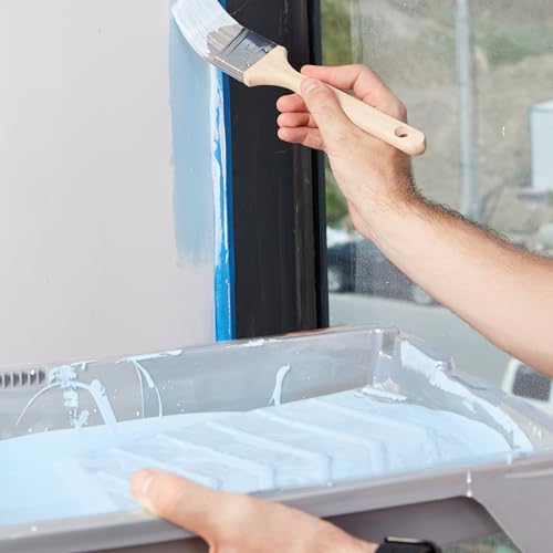 Voomey Paint Tray Liner Disposable,Paint Pan Liners,24 Pcs Heavy-Duty Plastic Paint Tray Liners for House Painting, Leak-Proof & Easy Cleanup (Only Compatible with Voomey 17pcs Paint Roller Kit) - style: 24pcs paint tray liners