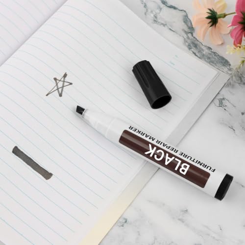 Paint Fix Marker Pen, Paint Fix Filler Pen for Wood Floor Home Touch Up, Wood Furniture Scratch Repair Touch Up Pen, Recolour Marker for Hides Nicks Paint-Fix Stains, Scratches