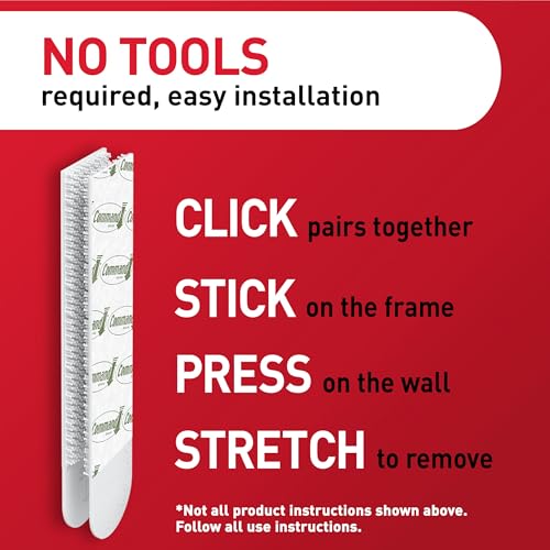 Command 20 lb XL 16 Pairs Heavyweight Picture Hanging Strips (32 Strips), Damage-Free Hangers for Picture Frames, No Tools Required, Ideal for Home Room Wall Decor, White Adhesive - style: 16 Pairs