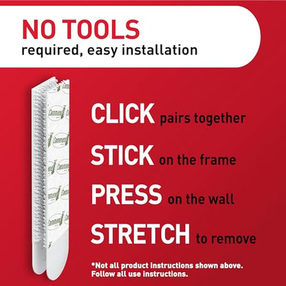 Command 20 lb XL 16 Pairs Heavyweight Picture Hanging Strips (32 Strips), Damage-Free Hangers for Picture Frames, No Tools Required, Ideal for Home Room Wall Decor, White Adhesive - style: 16 Pairs