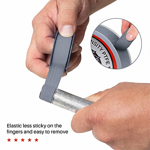 Supply Giant UUD12520H-5 PTFE Thread Seal Tape for Plumbers, Gray 1/2 Inch x 520 Inch (Pack of 5 Rolls) - size: 1/2, style: Pack of 5