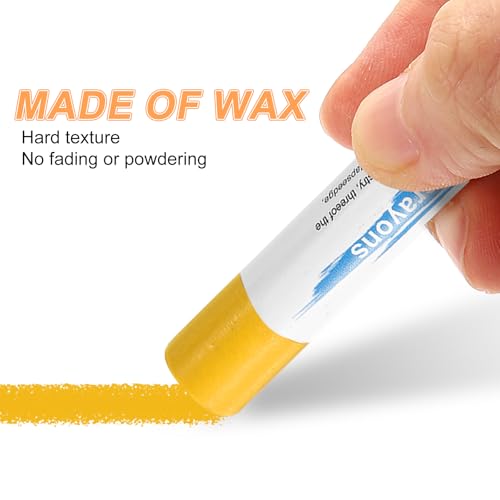 HARFINGTON 5pcs Wood Filler Sticks Wooden Wax Touch Up Furniture Repair Crayons for Scratch Hole Wood, Tangerine - color: Tangerine