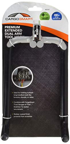 CARGOSMART Extended Dual Arm Tool Hook - Grey Powder Coat 1 Pk - style: Extended Dual Arm Tool Hook