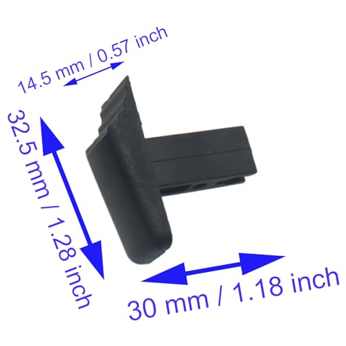 10 PCS Telescopic Ladder Switch Button Plastic Universal Lift Telescopic Ladder Lock Black Ladder Switch Replacement Accessories for Most Telescopic Ladder
