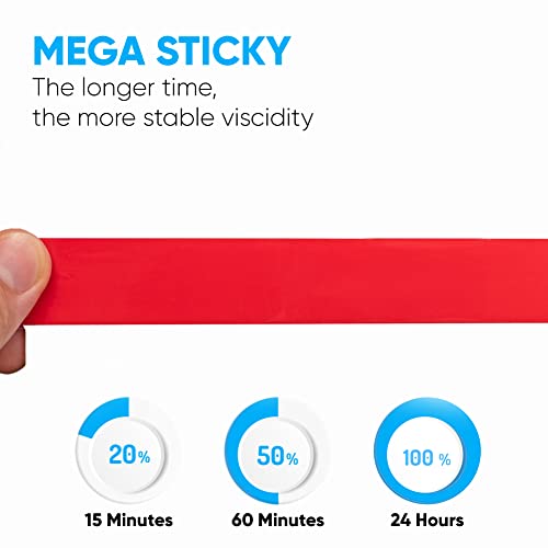HPP Double Sided Tape Clear, Heavy Duty Tape, Strong and Permanent for Outdoor and Indoor, (1in x 16ft) - size: 1in x 16ft