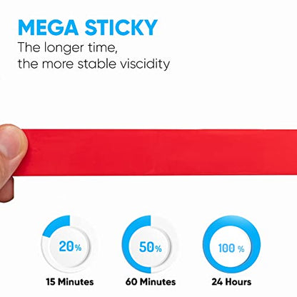 HPP Double Sided Tape Clear, Heavy Duty Tape, Strong and Permanent for Outdoor and Indoor, (1in x 16ft) - size: 1in x 16ft